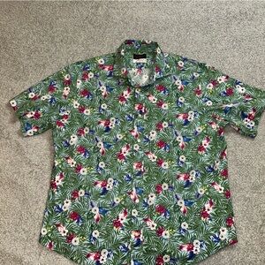 Thomas Dean Multicolor Floral Button Down Shirt